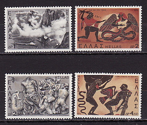 Греция, 1973, Греческая мифология, 4 марки